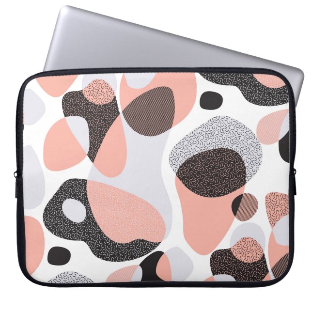 Natural Forms: Geometric Seamless Texture. Laptop Sleeve (Front)