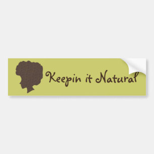 Natural 'Fro Bumper Sticker