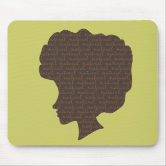 Natural 'Fro Mouse Pad