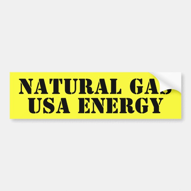 NATURAL GAS BUMPER STICKER (Front)