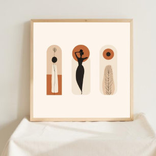 Natural Geometry – Feminine Minimalist Art III Poster