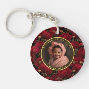 Natural Gifts For Husband Custom Ranunculus Key Ring