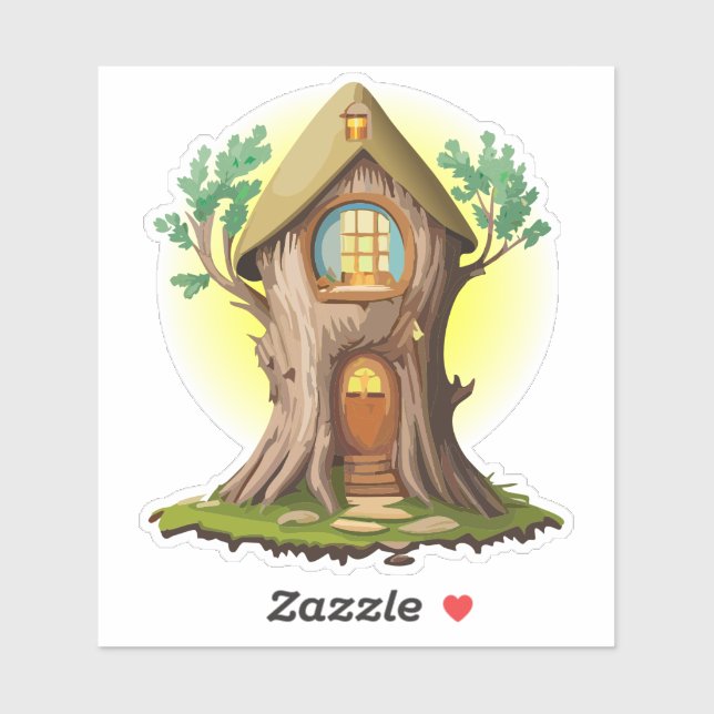 Natural Gnome Forest Home Sticker  (Sheet)