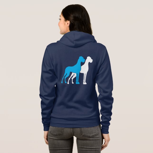 Natural Great Dane Hoodie (Back Full)