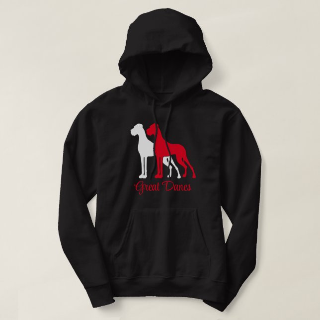 Natural Great Dane Hoodie (Design Front)