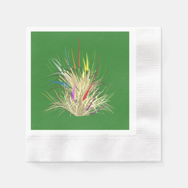 Natural green with a nature look napkin (Front)