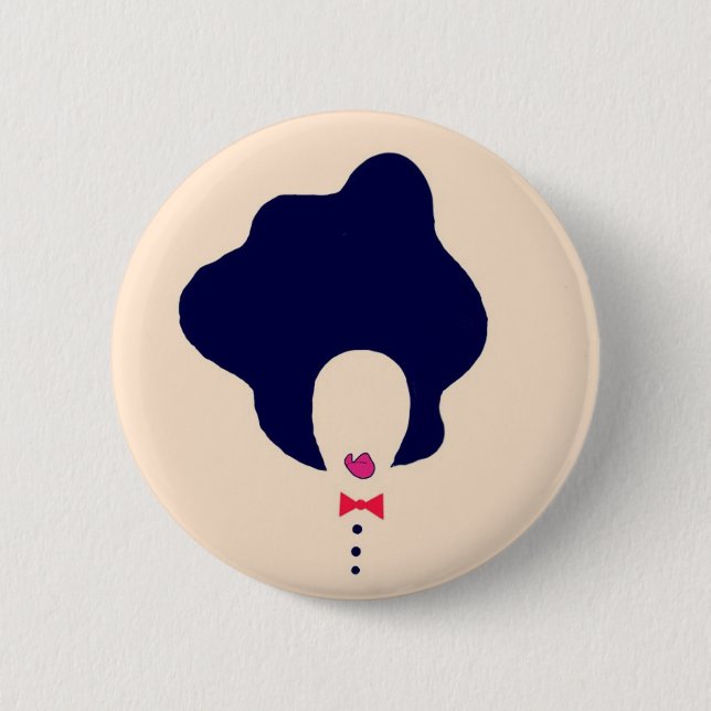 natural hair art pin (Front)