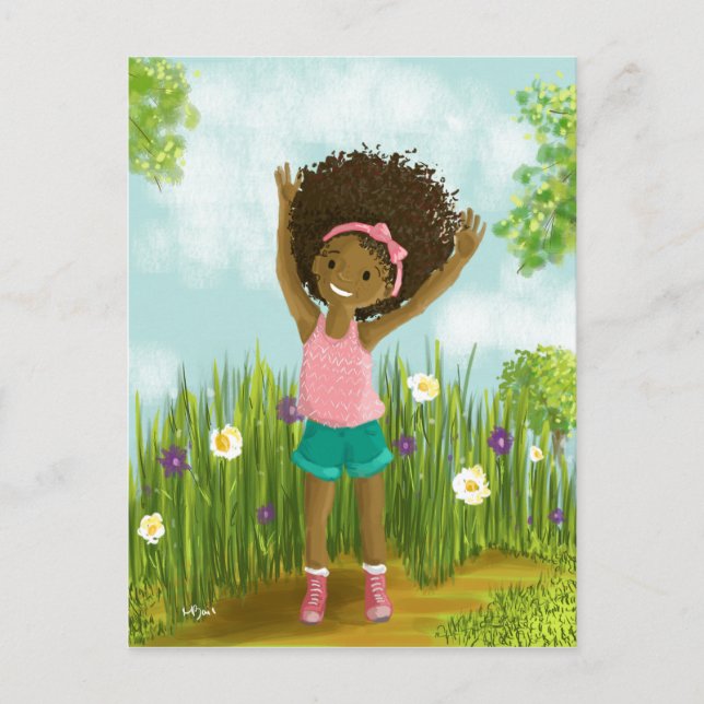 Natural Hair Postcard (Front)