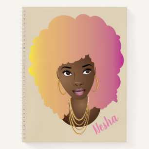 Natural Hair, She Believed She Could So She Did Notebook