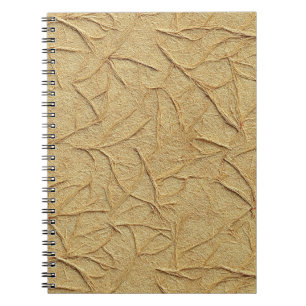 Natural Handmade Paper Texture in Warm Beige Notebook