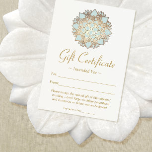 Natural Health Spa Lotus Flower Gift Certificate