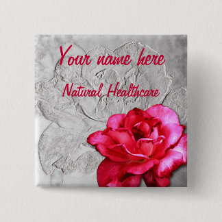 Natural Healthcare Name Tage 15 Cm Square Badge