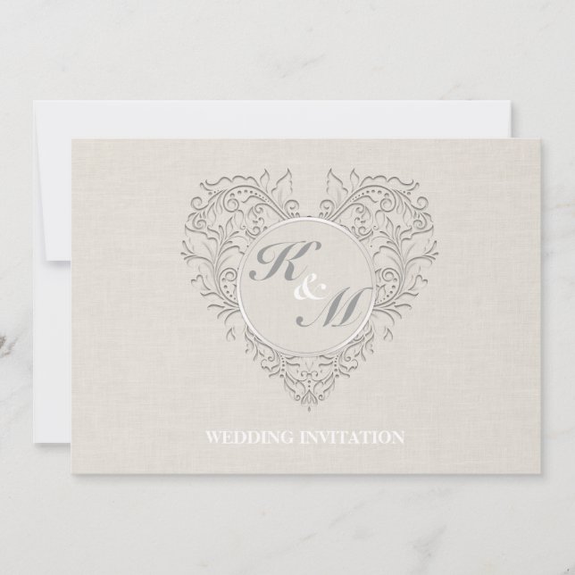 Natural HeartyChic Invitation (Front)
