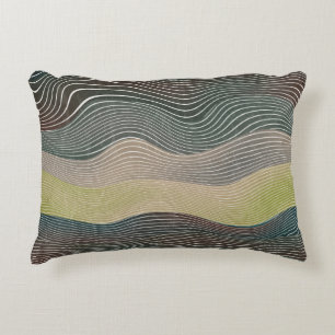 Natural Hills: Landscape Pattern Decorative Cushion