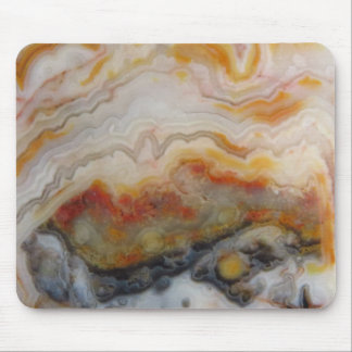 Natural Lace Agate Stone Authentic Colours & Desig Mouse Pad