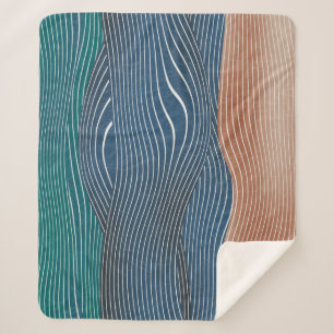 Natural landscape hills: seamless pattern. sherpa blanket