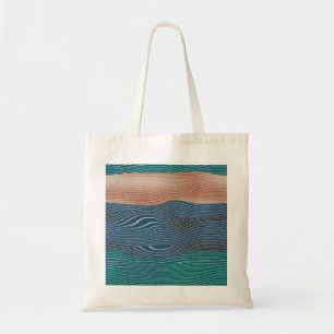 Natural landscape hills: seamless pattern. tote bag