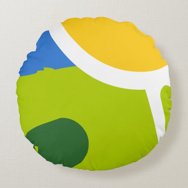 Natural landscape round cushion (Front)