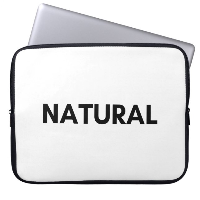 natural laptop sleeve (Front)