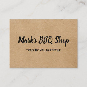 Natural   Layout   BBQ Business Card