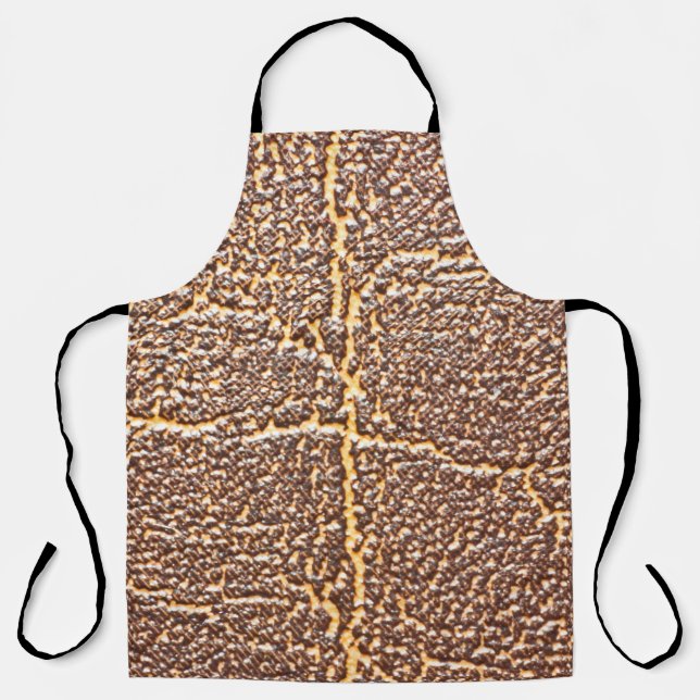 Natural leather book cover texture abstract, aged, apron (Front)