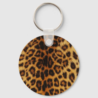 Natural Leopard Spots Key Ring