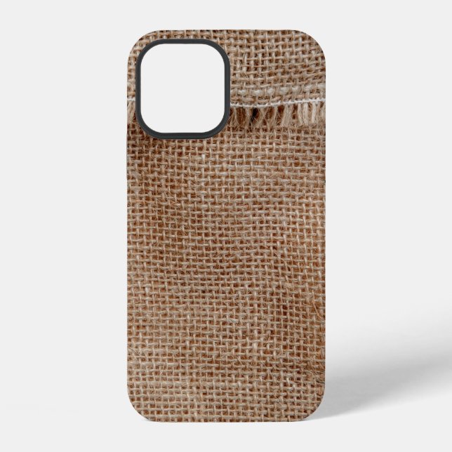 Natural line texture backgroundcoffee, sack, abstr iPhone case (Back)