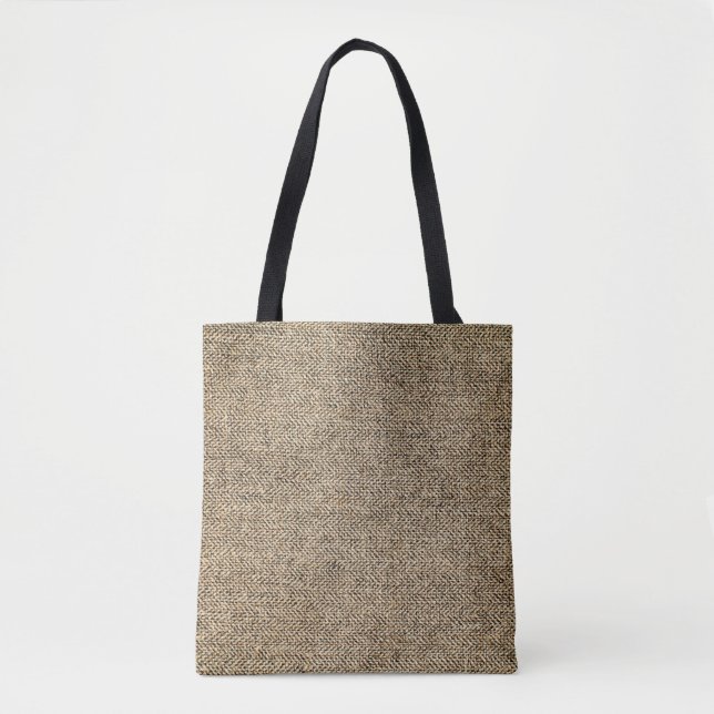 Natural linen backgroundbackground, bagging, beige tote bag (Front)