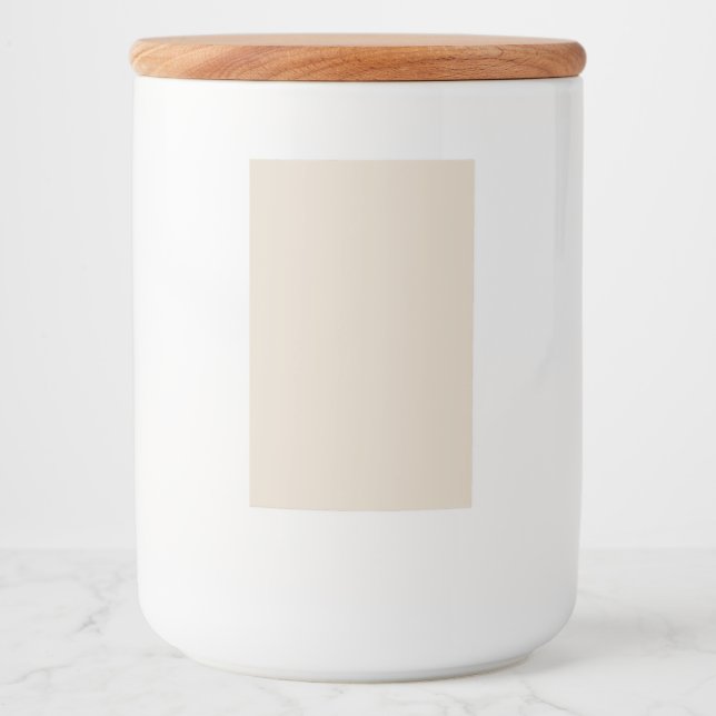 Natural Linen Solid Colour Food Label (Front)