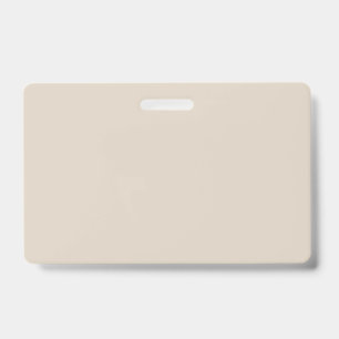 Natural Linen Solid Colour ID Badge