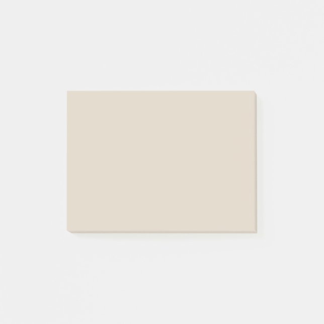 Natural Linen Solid Colour Post-it Notes (Front)