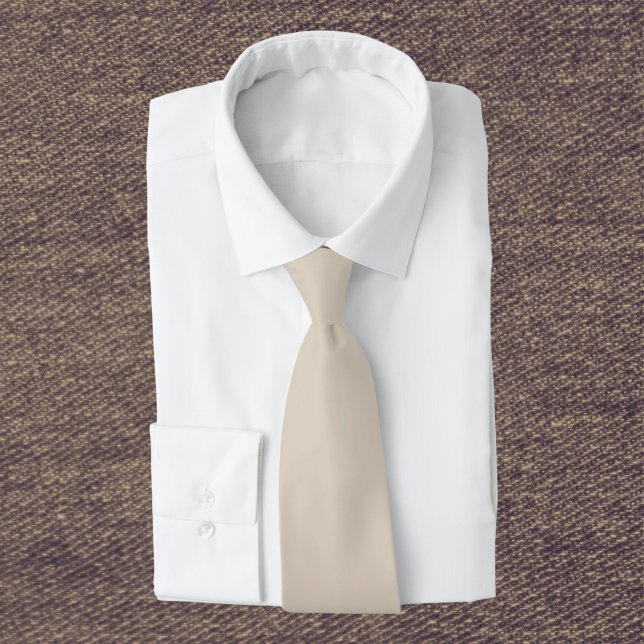 Natural Linen Solid Colour Tie (Creator Uploaded)