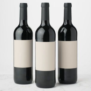 Natural Linen Solid Colour Wine Label