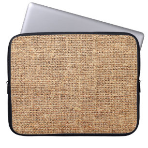 Natural linen texture as background laptop sleeve