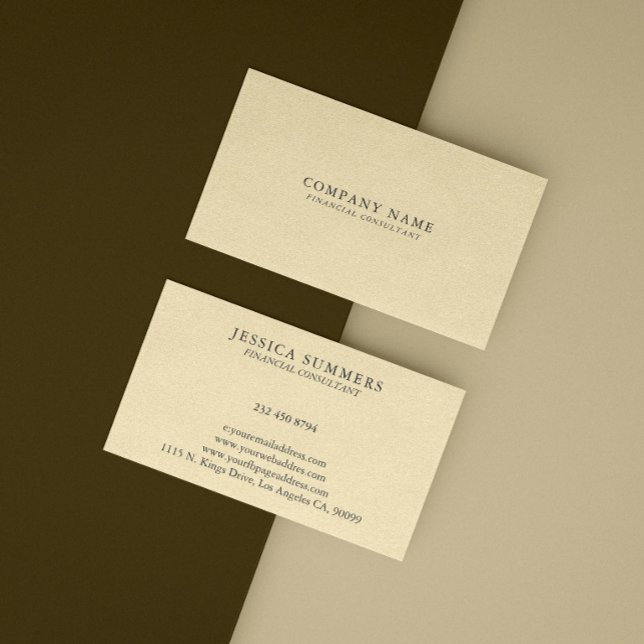 Natural Linen Texture Fabric Business Card (Creator Uploaded)
