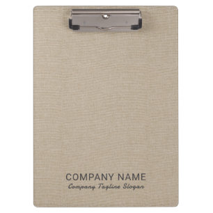 Natural Linen Texture Fabric Clipboard