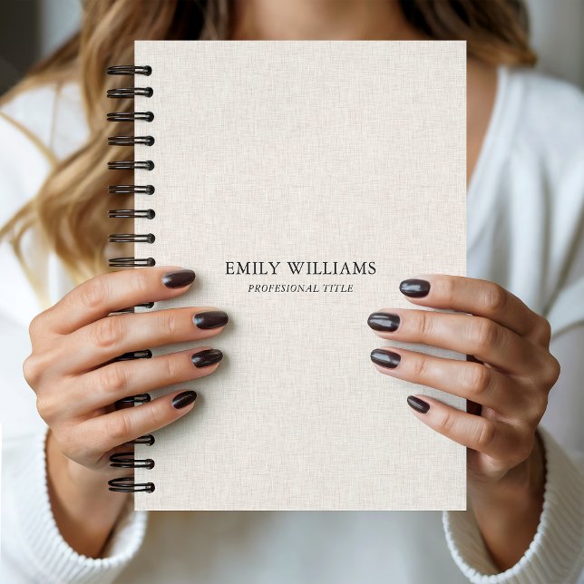 Natural Linen Texture Notebook (Creator Uploaded)