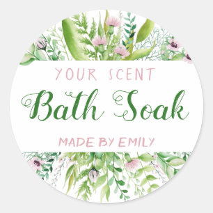 Natural Looking Lush Bath Bomb Salt Soak Labels