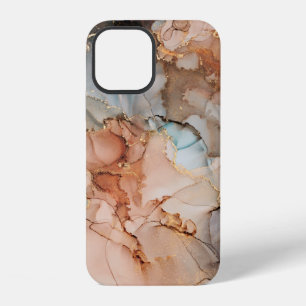 Natural luxury abstract fluid art painting in alco iPhone 12 case