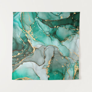 Natural luxury abstract fluid art painting in alco tapestry