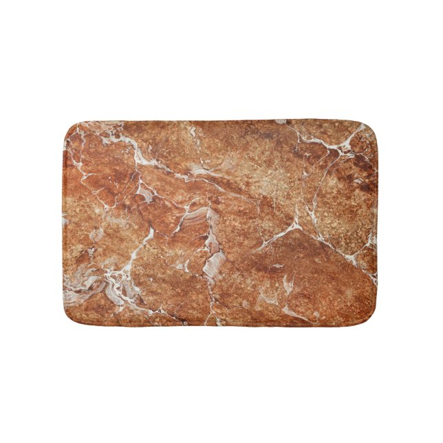 Natural Marble, Oriental Luxury Effect. Bath Mat (Front)