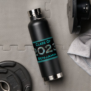 Natural Mineral Class of 2023 Custom Name Water Bottle