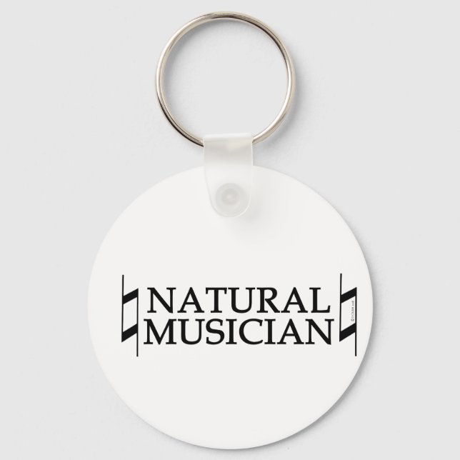 Natural Musician Key Ring (Front)