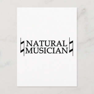 Natural Musician Postcard