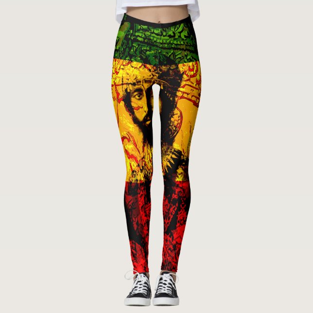 Natural Mystic Haile Selassie Leggings (Front)