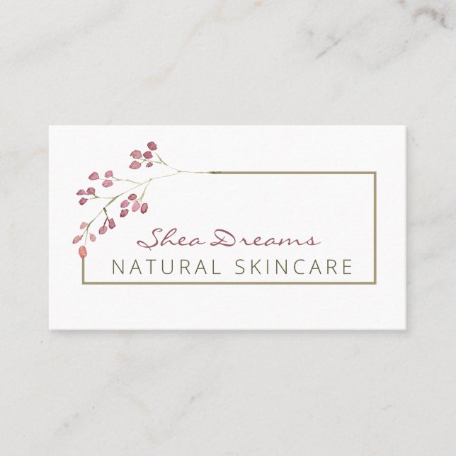 Natural Organic Handmade Soap Scrub Body Butter Business Card (Front)