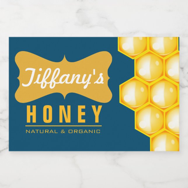 Natural | Organic Honey | Pure Honey | Farm Honey Food Label (Single Label)