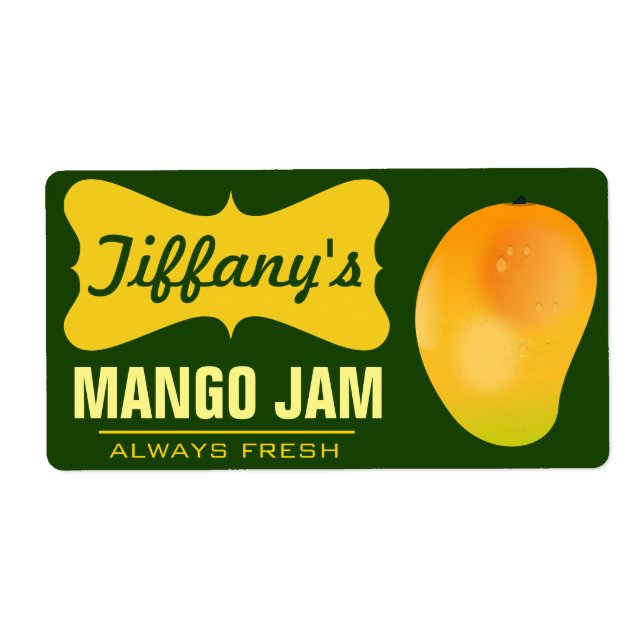 Natural Organic Mango Jam (Front)