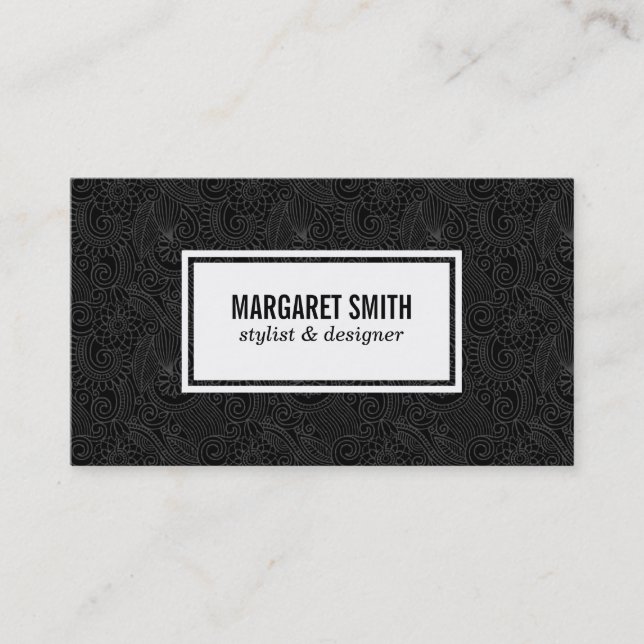 Natural Pattern Business Card (Front)