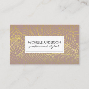 Natural Pattern Hair Stylist Appointment Card